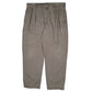 Mens Grey Polo Ralph Lauren Andrew Pant Vintage 90s Pleated Chino Trousers