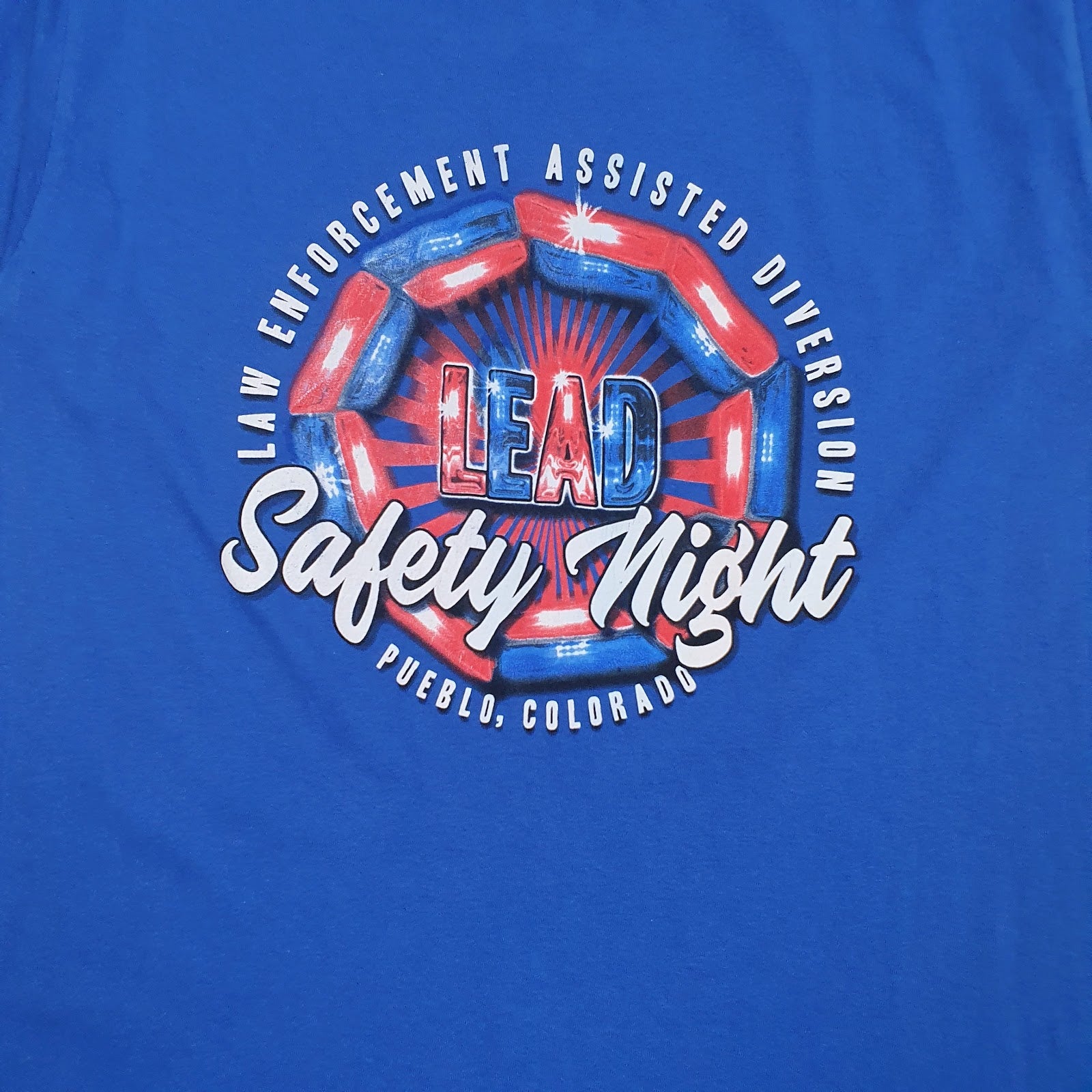 Mens Blue Gildan   T Shirt