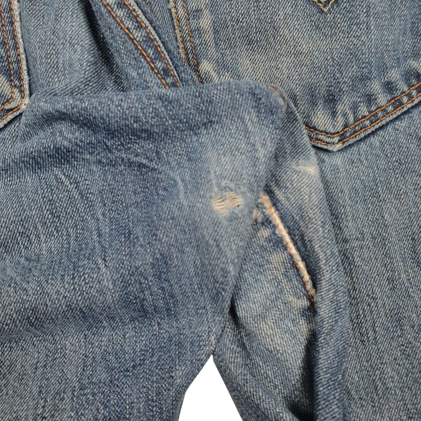 Mens Blue Levis Distressed  Jeans
