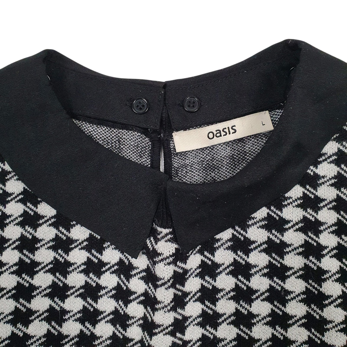 Womens Black Oasis  Crewneck Jumper