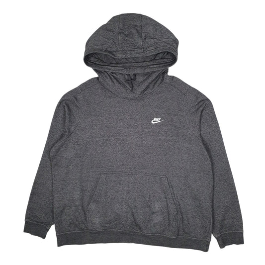Womens Grey Nike Turtle Neck Hoodie Jumper