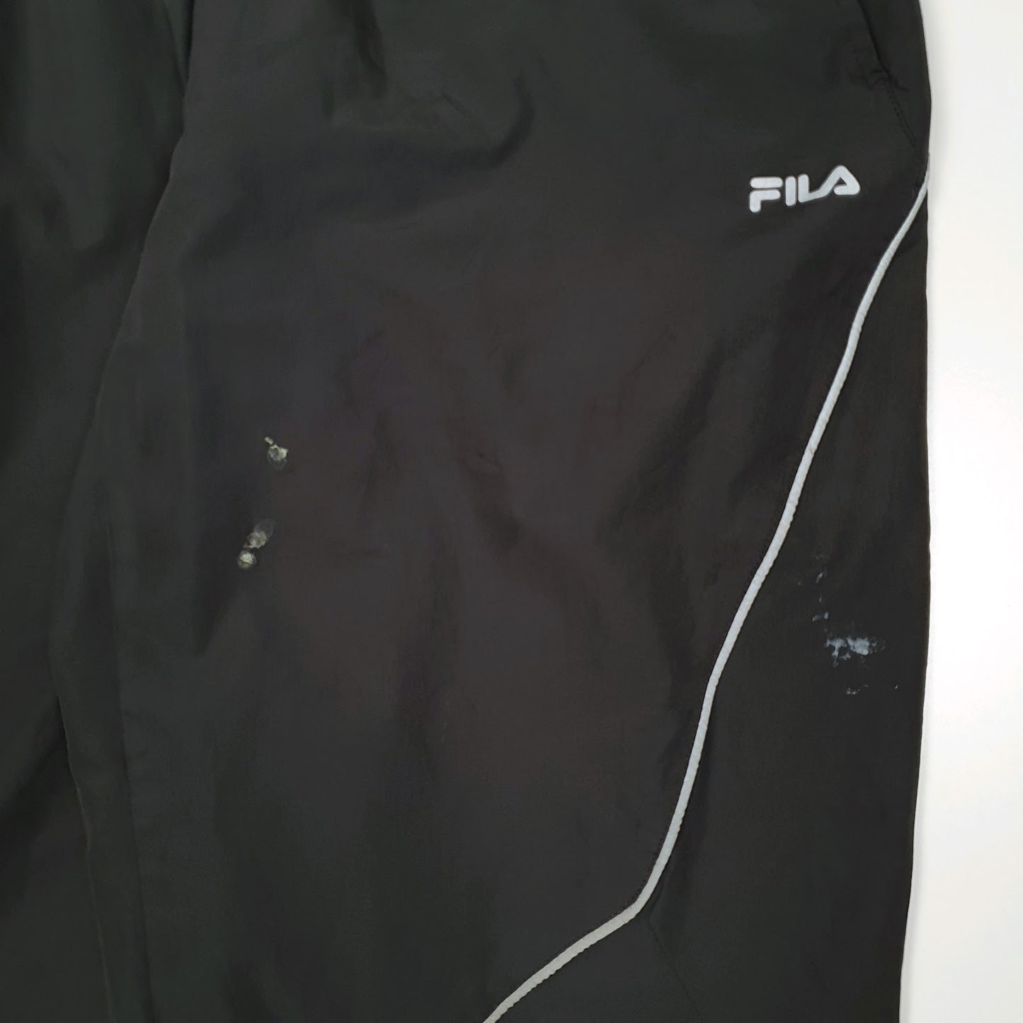 Mens Black Fila   Trousers