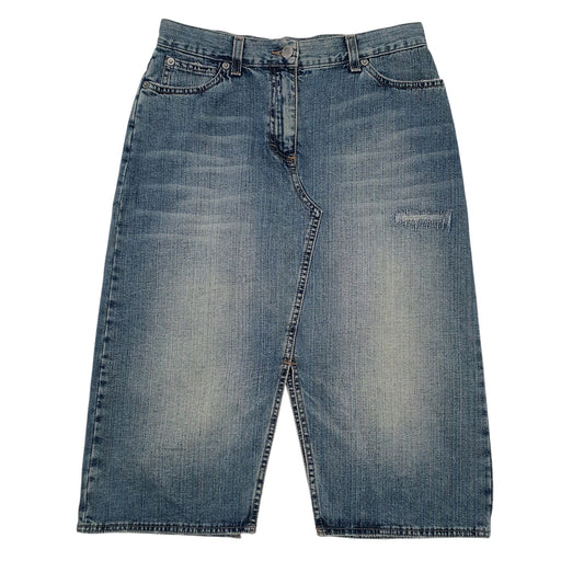 Womens Blue Benneton  Denim Shorts