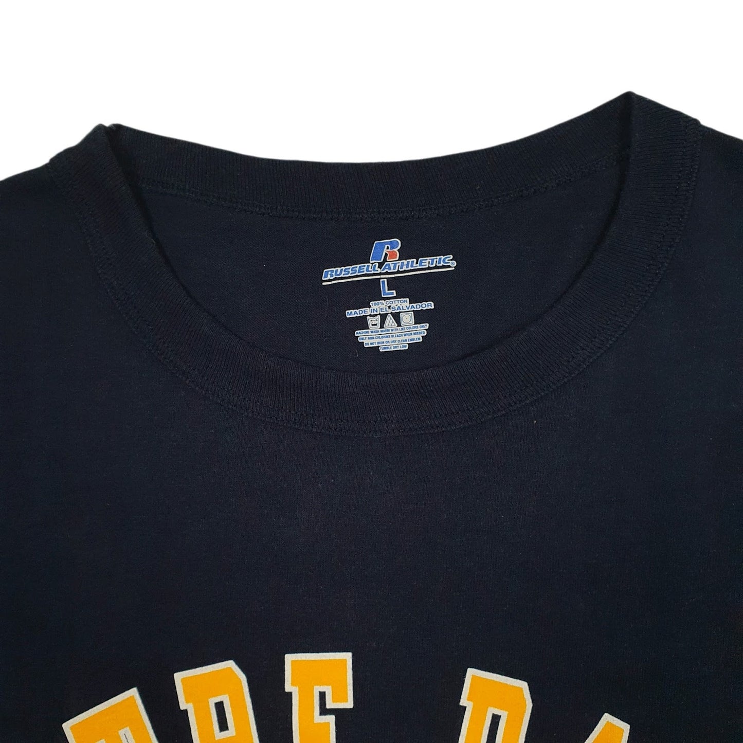 Mens Navy Russell Athletic Notre Dame Fighting Irish  T Shirt