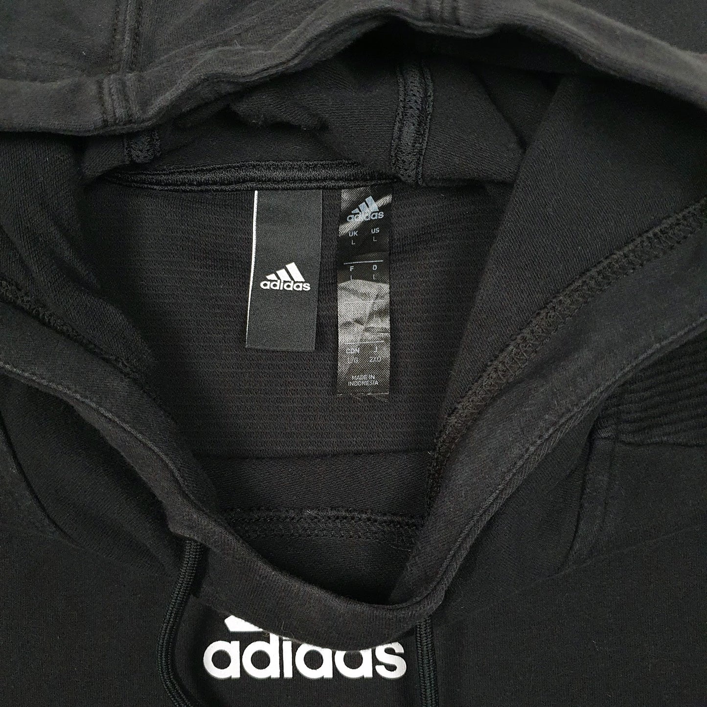 Womens Black Adidas  Hoodie Jumper