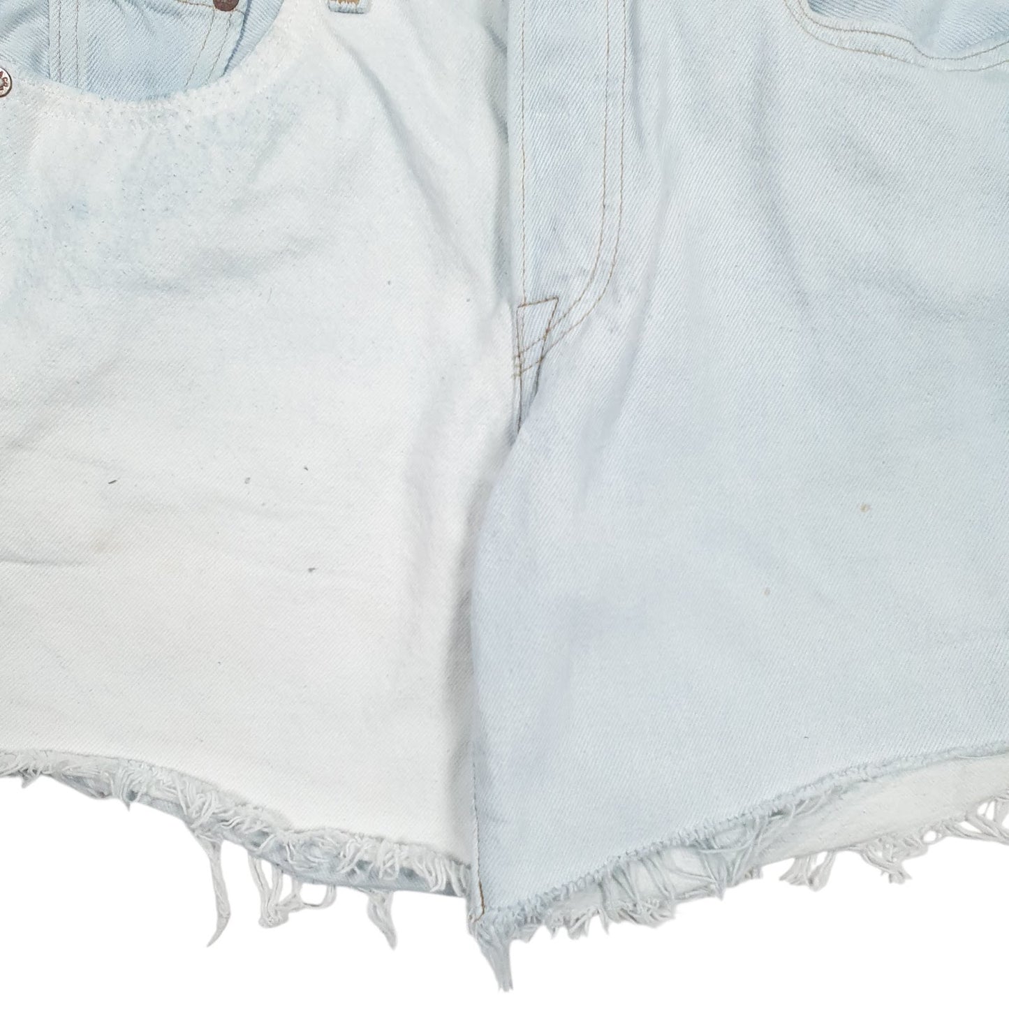 Womens Blue Levis   Shorts