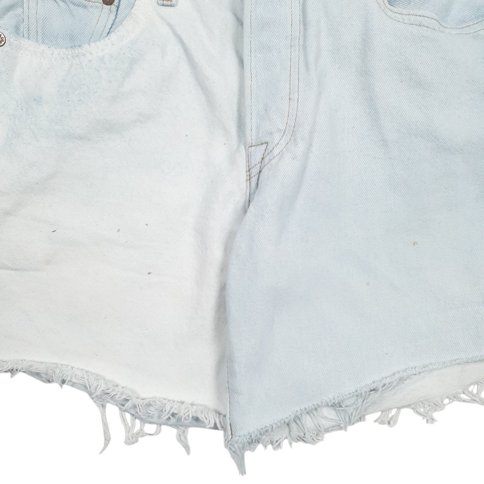 Womens Blue Levis   Shorts