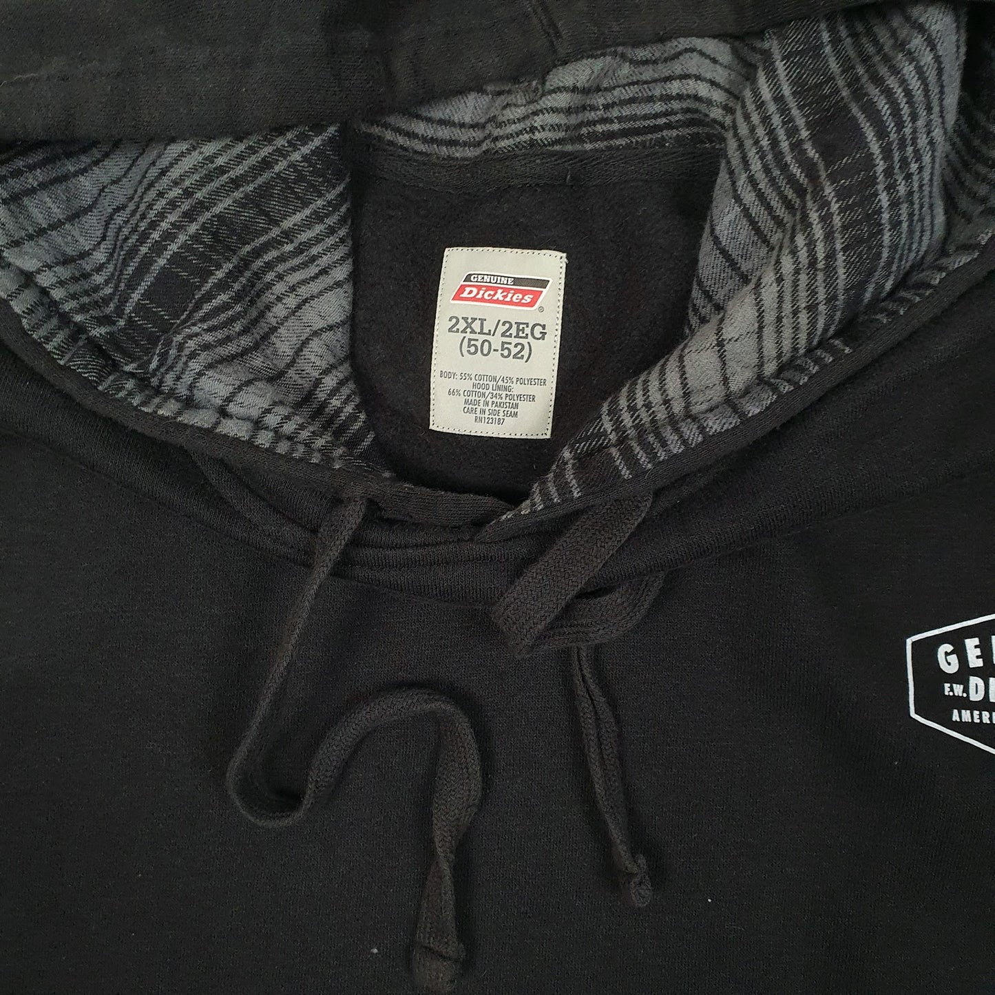 Mens Black Dickies  Hoodie Jumper