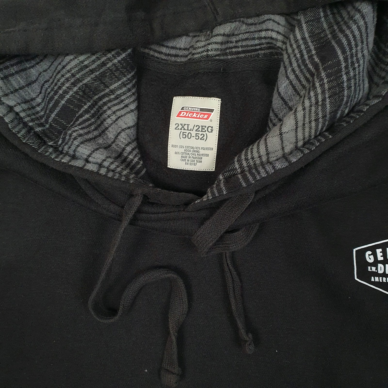 Mens Black Dickies  Hoodie Jumper