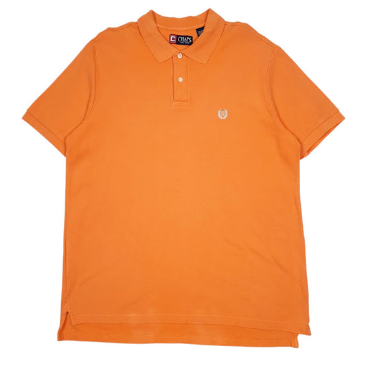 Mens Orange Chaps  Short Sleeve Polo Shirt