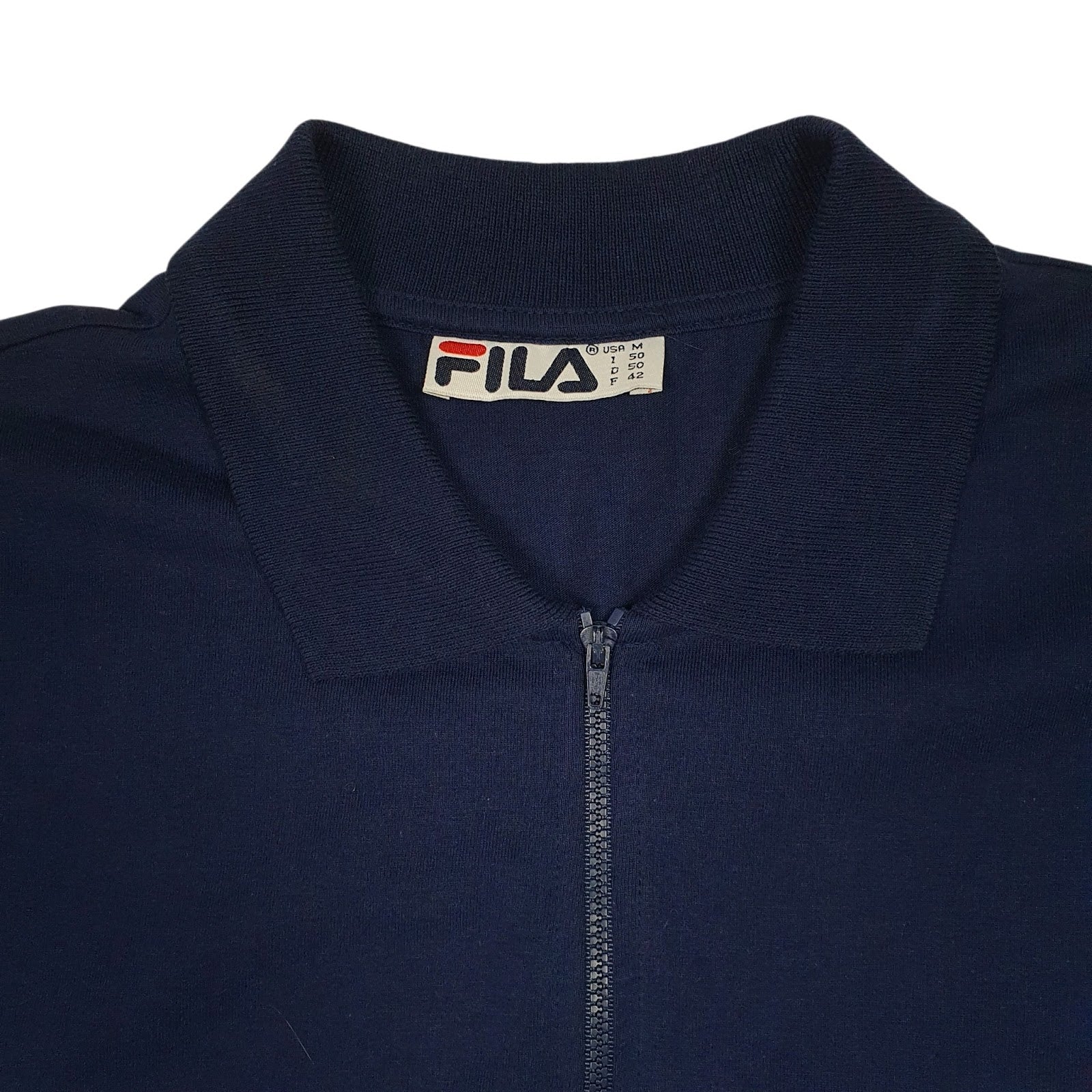 Mens Navy Fila   Polo Shirt