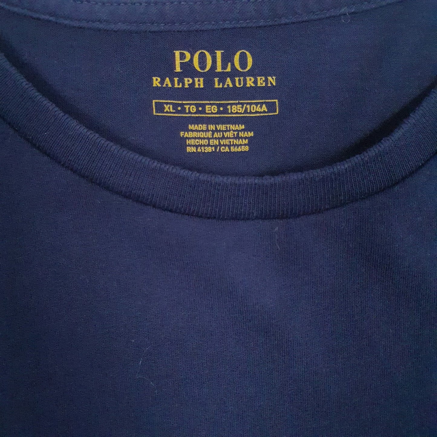 Mens Navy Polo Ralph Lauren   T Shirt