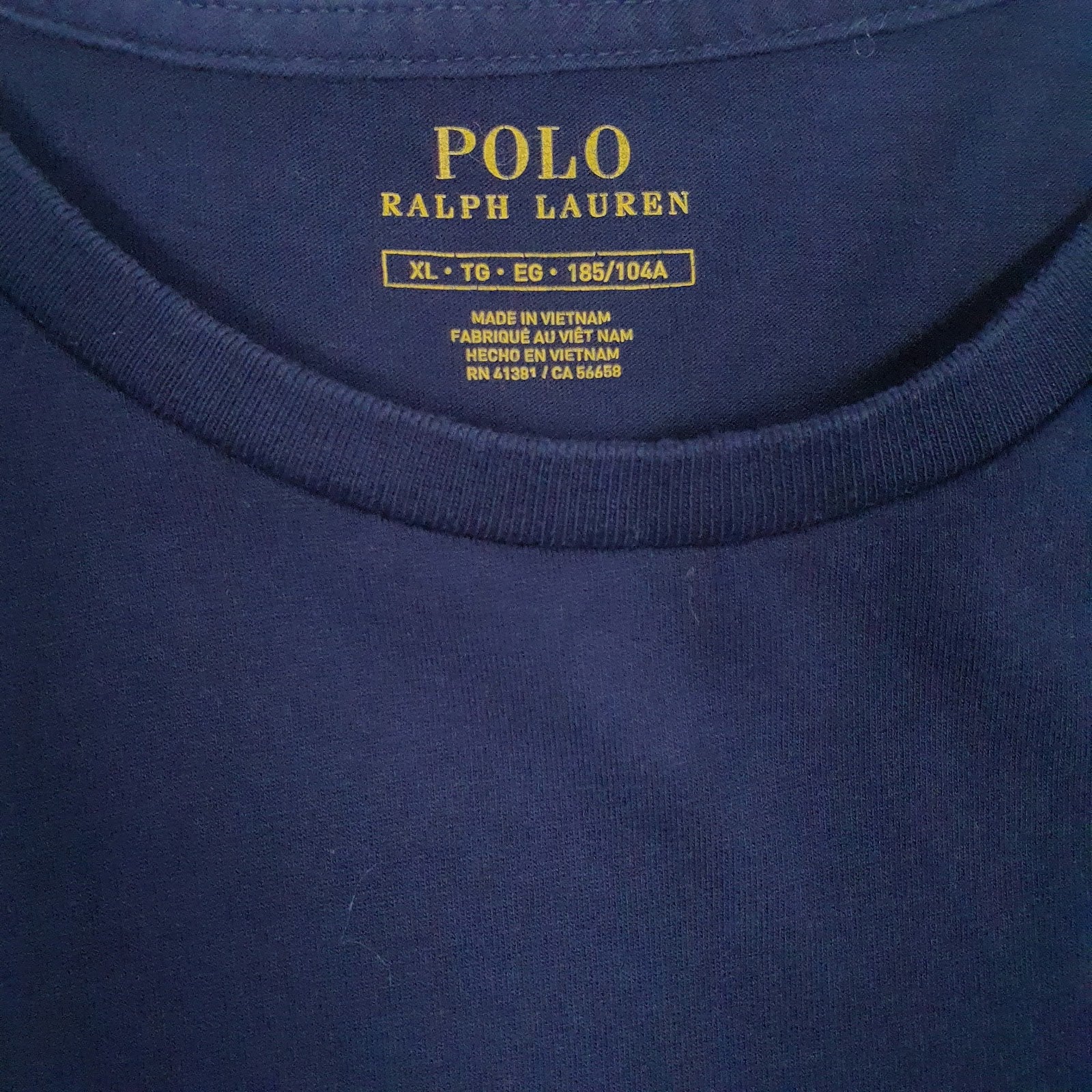 Mens Navy Polo Ralph Lauren   T Shirt