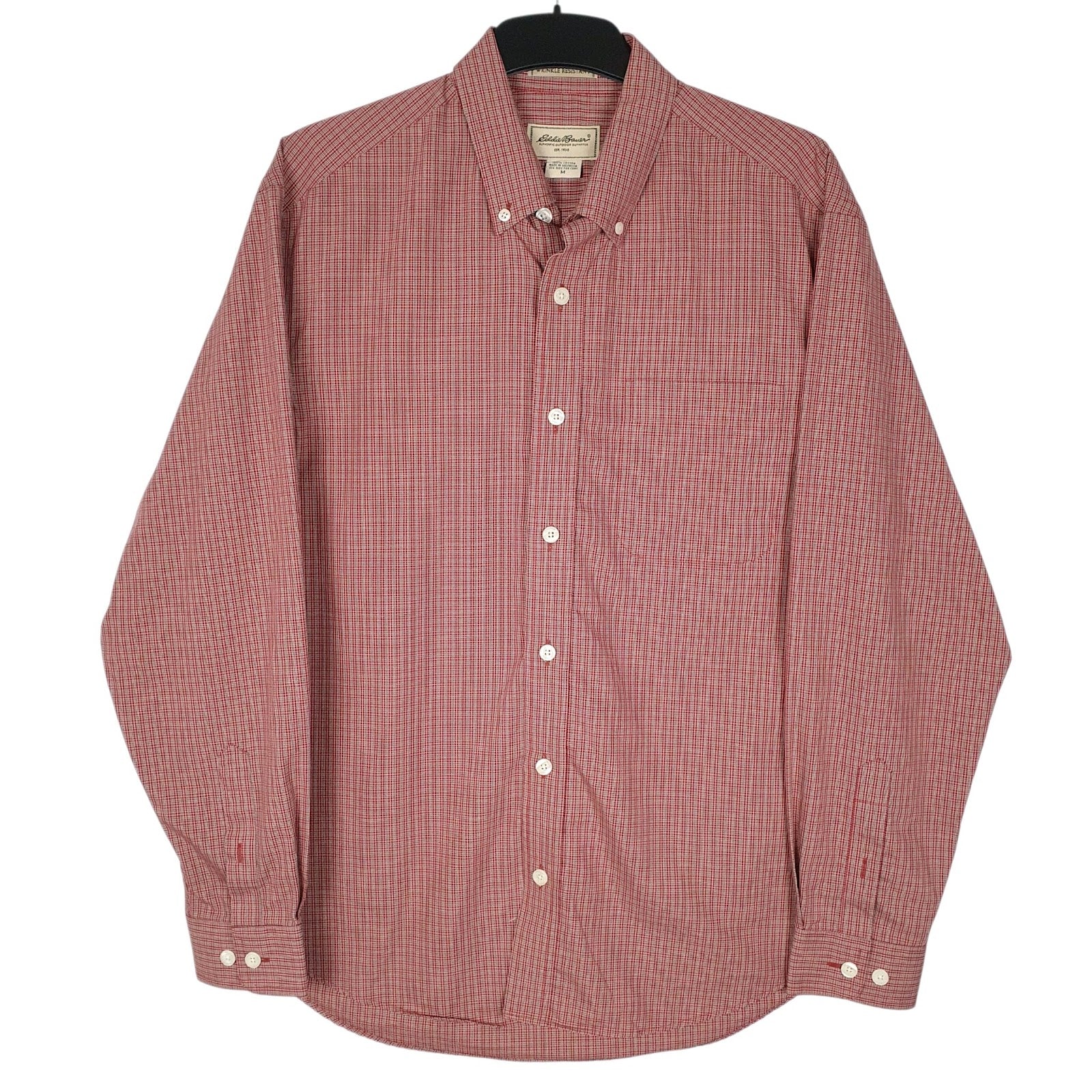 Mens Red Eddie Bauer  Long Sleeve Shirt