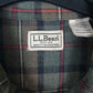 Mens Green L.L.Bean Flannel  Shirt