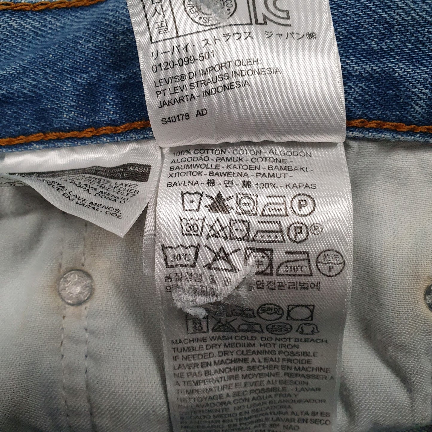 Mens Blue Levis   Jeans