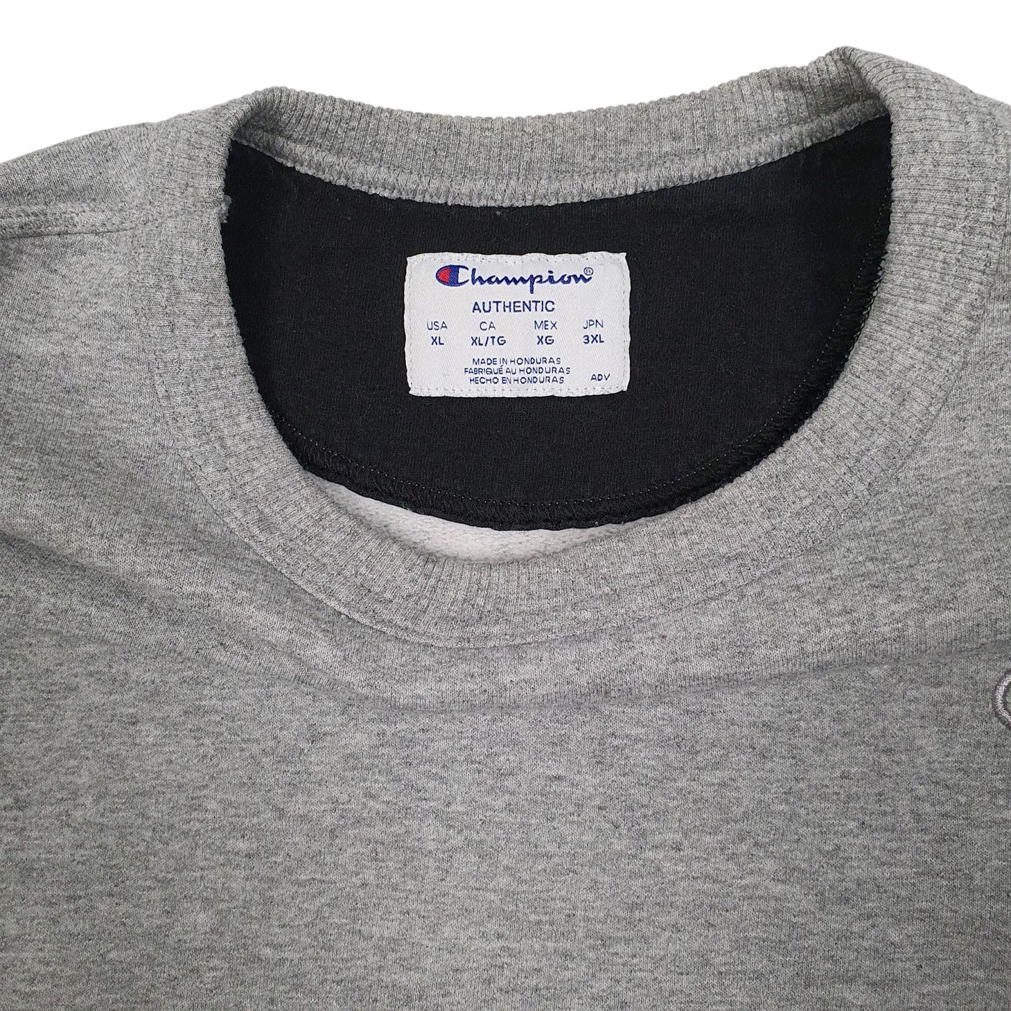Mens Grey Champion  Crewneck Jumper