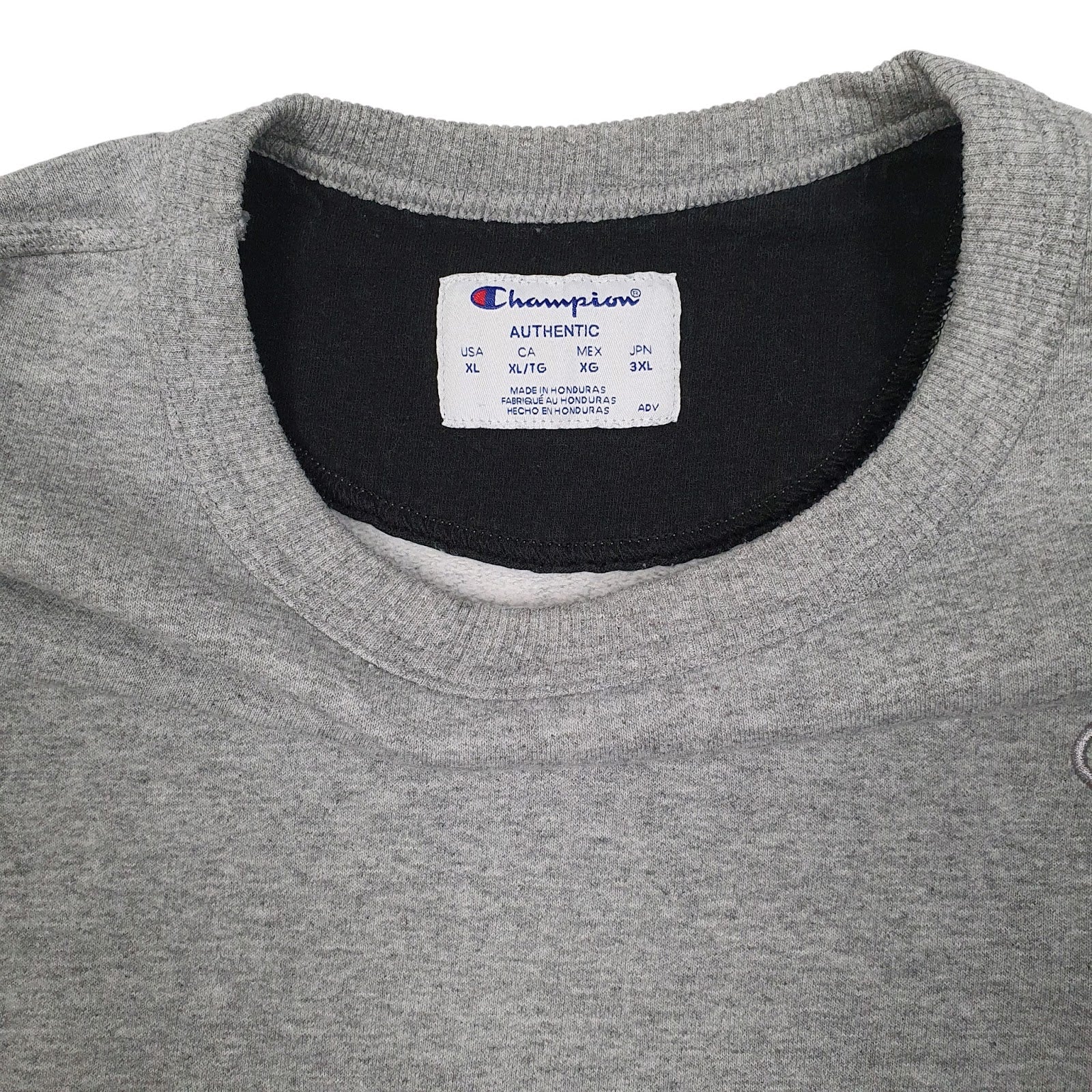 Mens Grey Champion  Crewneck Jumper