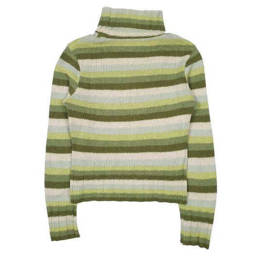 Womens Green Unbranded  Turtle Neck Jumper