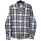 Mens Grey L.L.Bean Flannel Long Sleeve Shirt