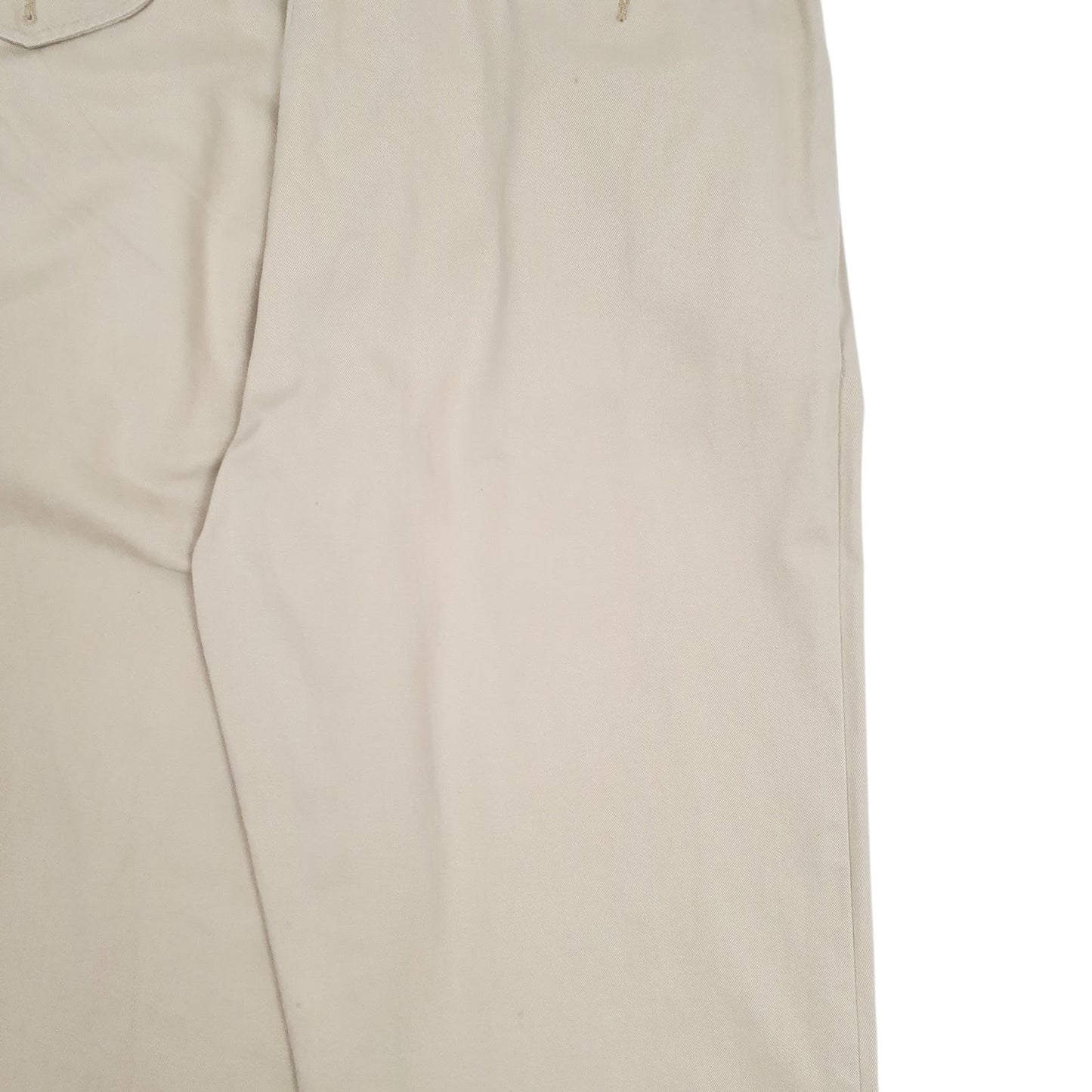 Mens Beige Polo Ralph Lauren Hammond Pant Pleated  Trousers