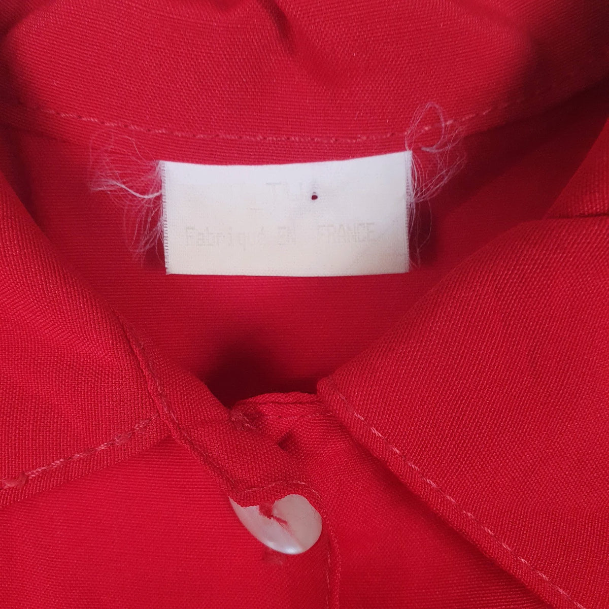 Womens Red Unbranded Button Front  Dress
