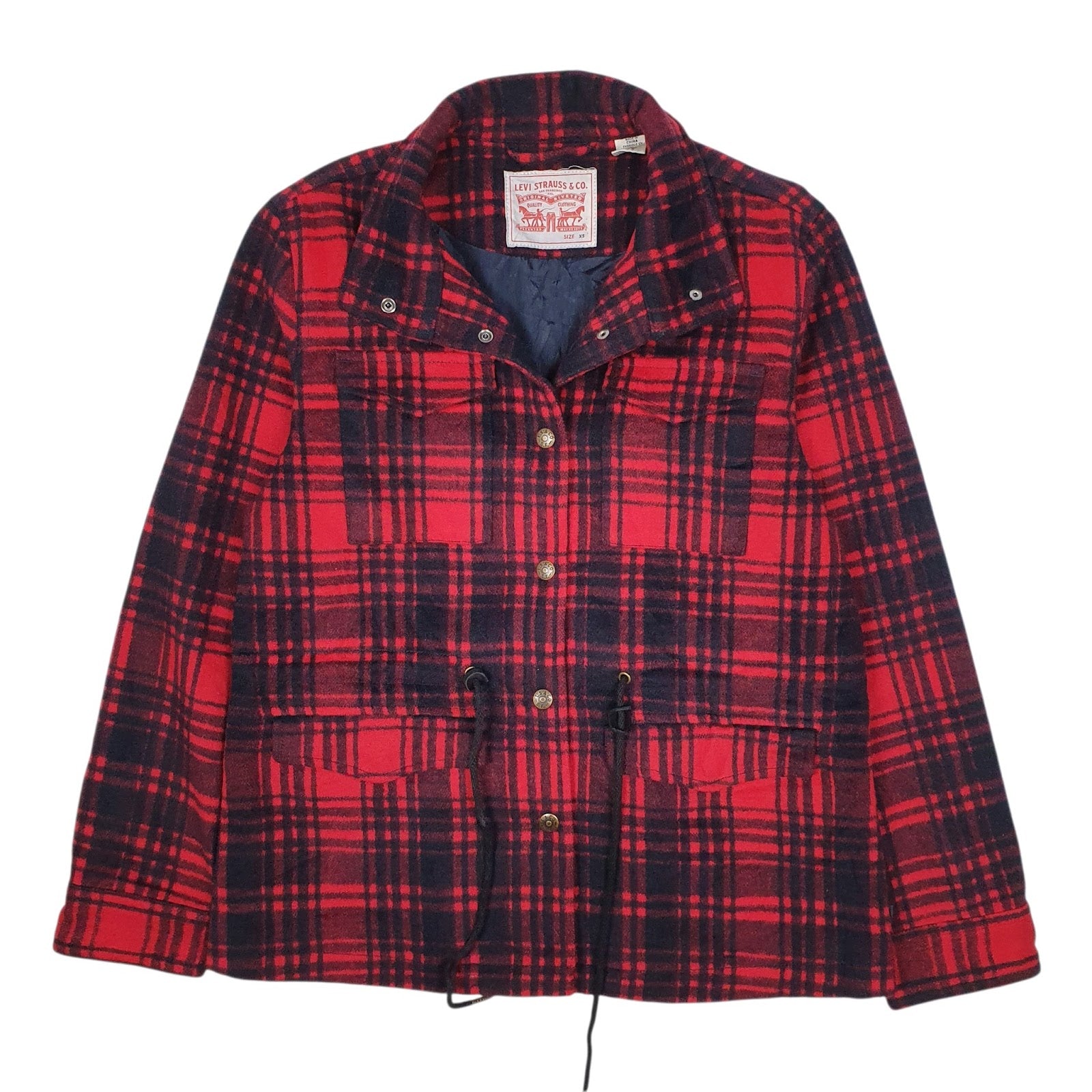 Mens Red Levis Mackinaw Cruiser Chore Workwear  Coat