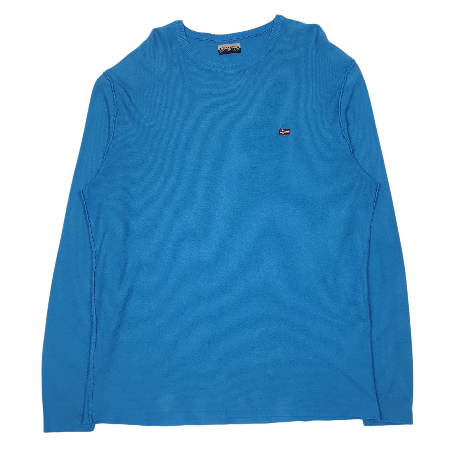 Mens Blue Napapijri  Crewneck Jumper