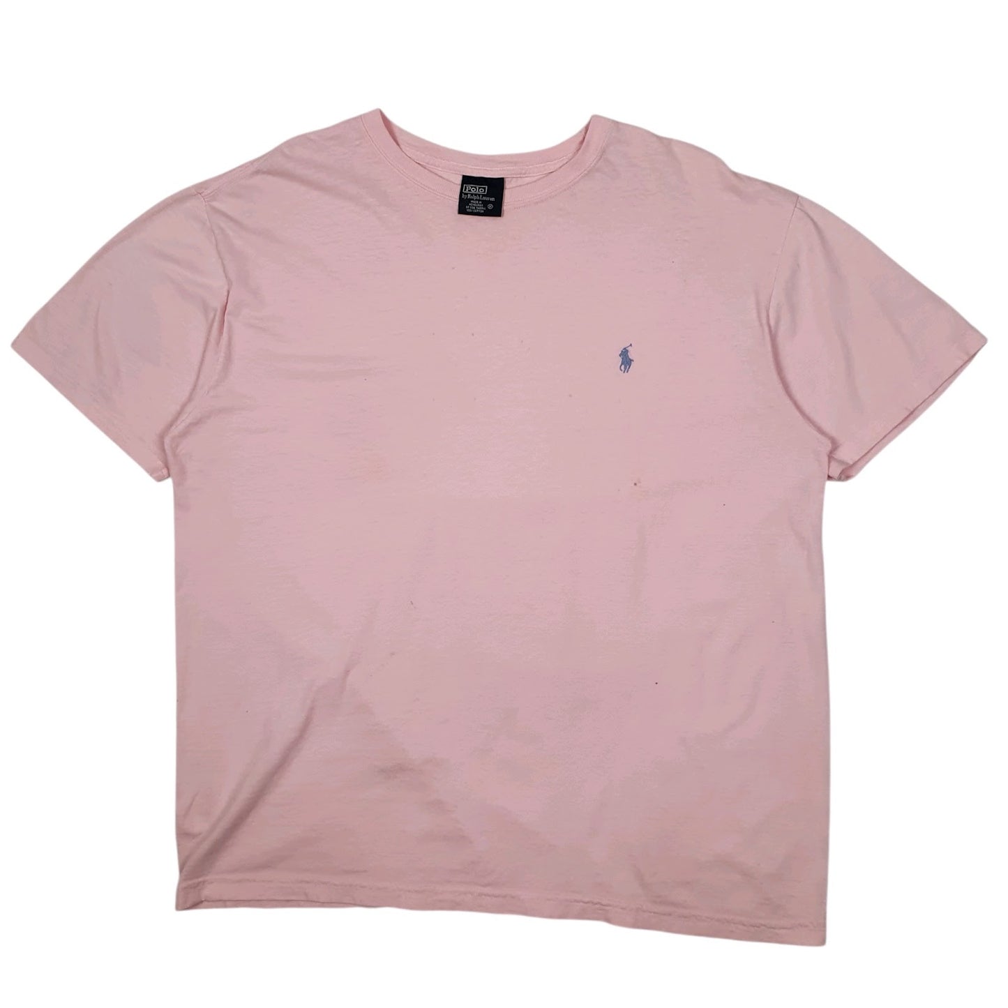 Mens Pink Polo Ralph Lauren Vintage 90s Short Sleeve T Shirt
