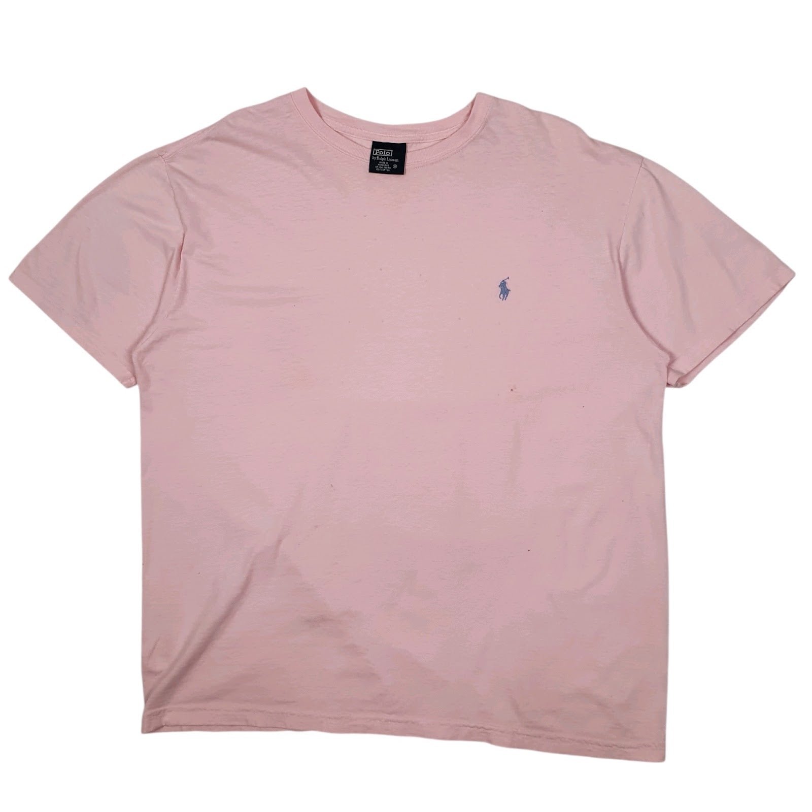 Mens Pink Polo Ralph Lauren Vintage 90s Short Sleeve T Shirt