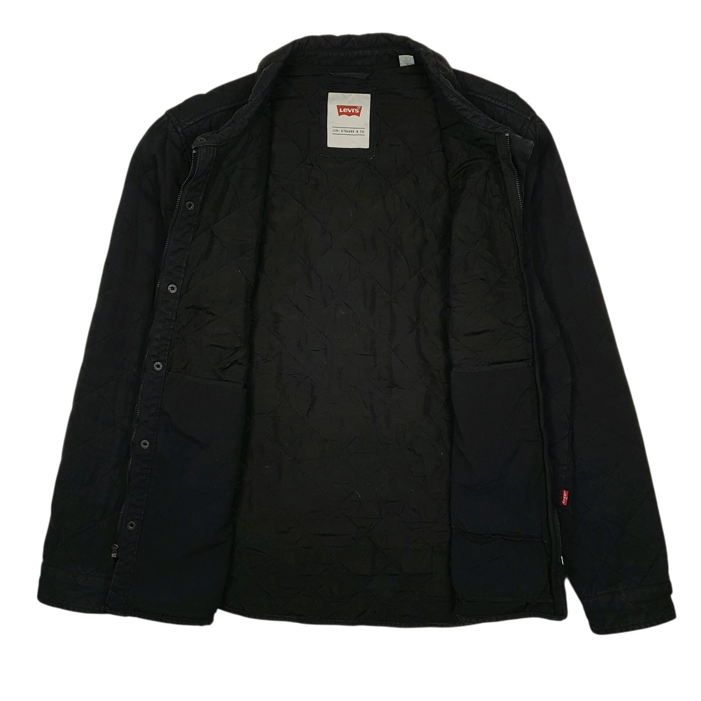 Mens Black Levis Windbreaker  Coat