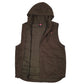 Mens Green Wrangler Workwear Padded Hooded  Coat