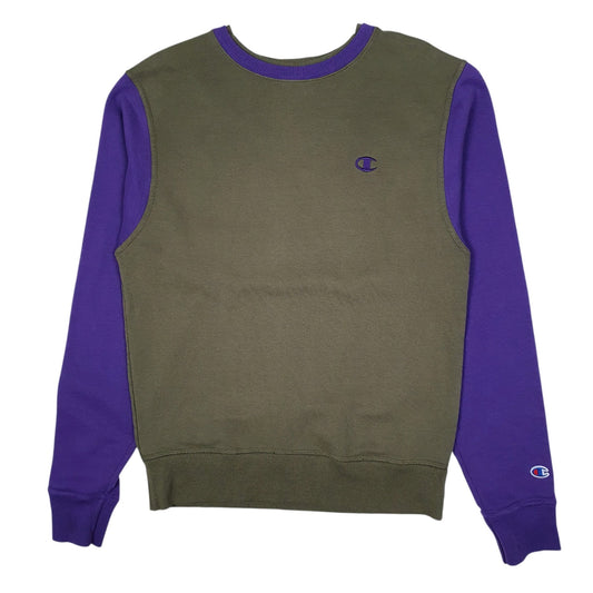 Mens Green Champion  Crewneck Jumper