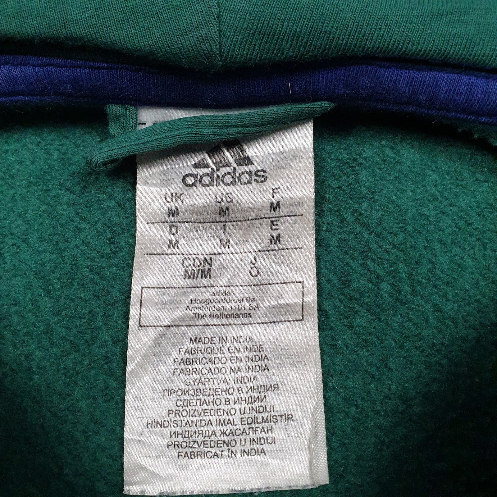 Mens Green Adidas  Hoodie Jumper