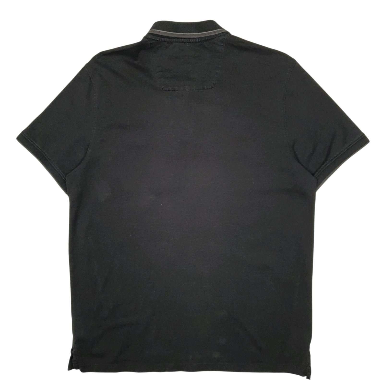Mens Black Calvin Klein  Hoodie Polo Shirt