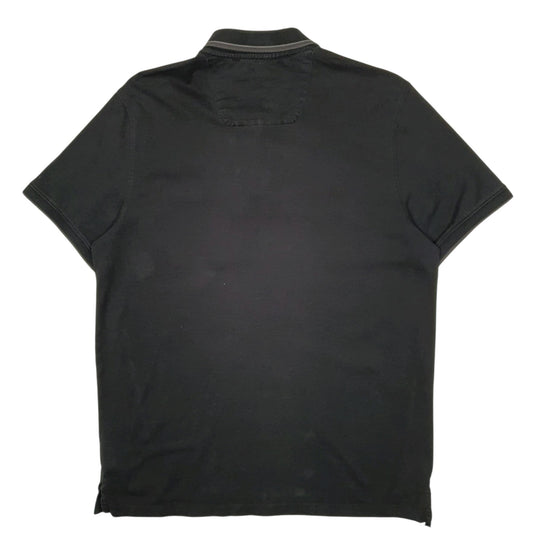 Mens Black Calvin Klein  Hoodie Polo Shirt