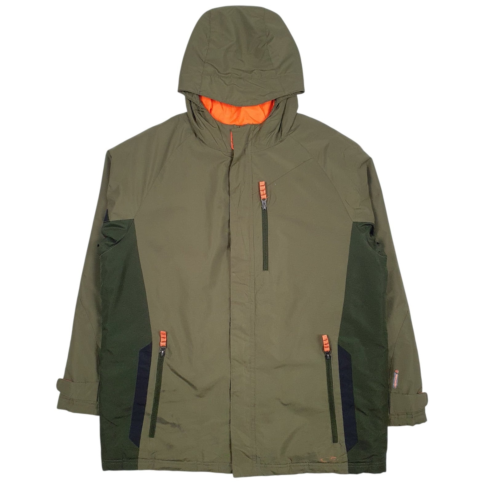 Mens Green Champion Venture Dry Windbreaker Crewneck Coat