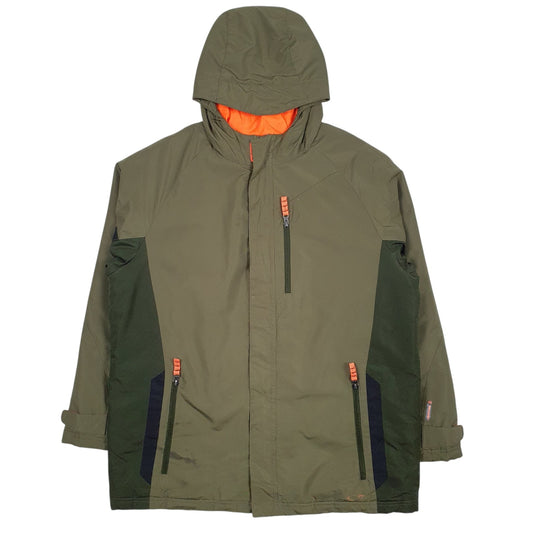 Mens Green Champion Venture Dry Windbreaker Crewneck Coat