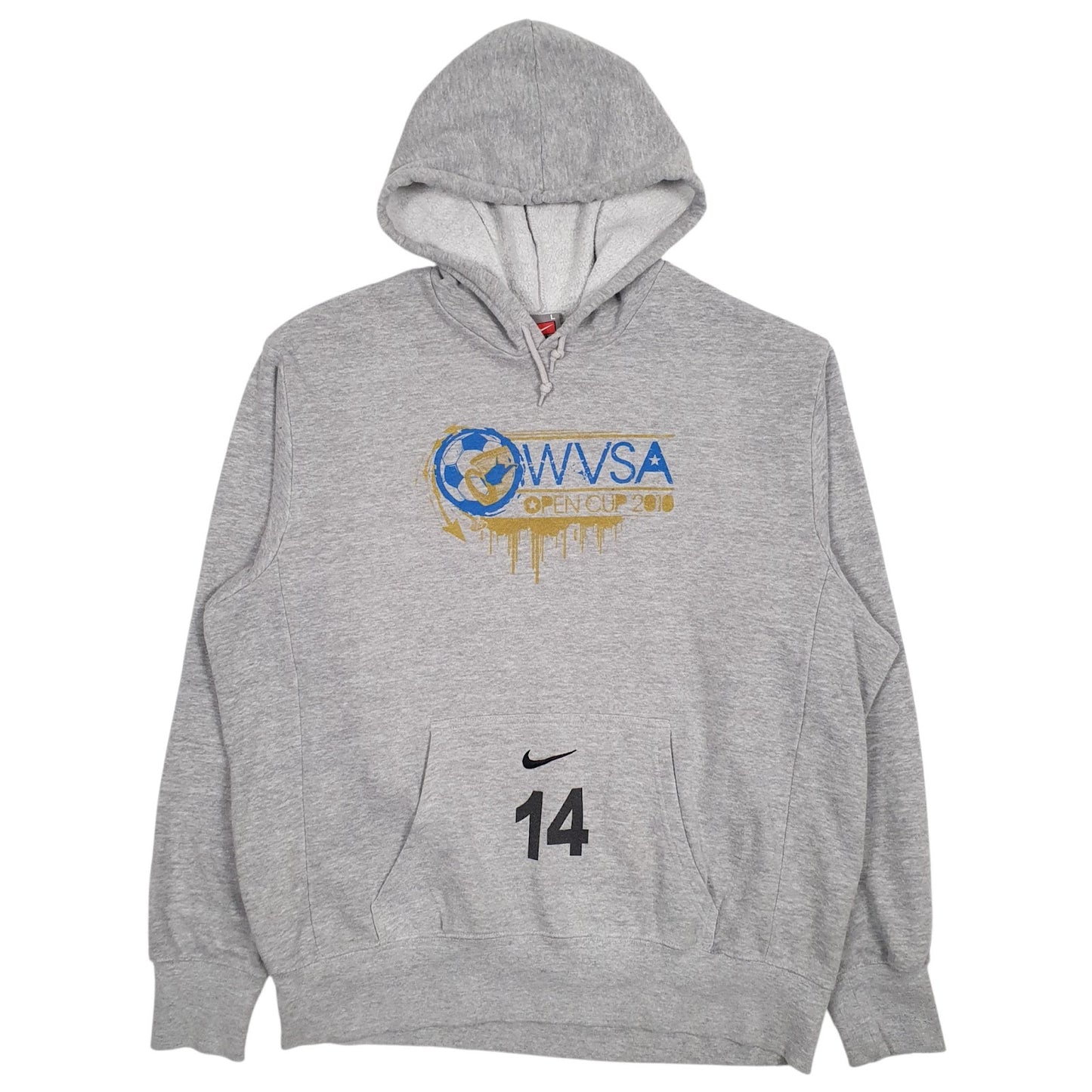 Mens Grey Nike Teams WVSA Open Cup Hoodie Jumper