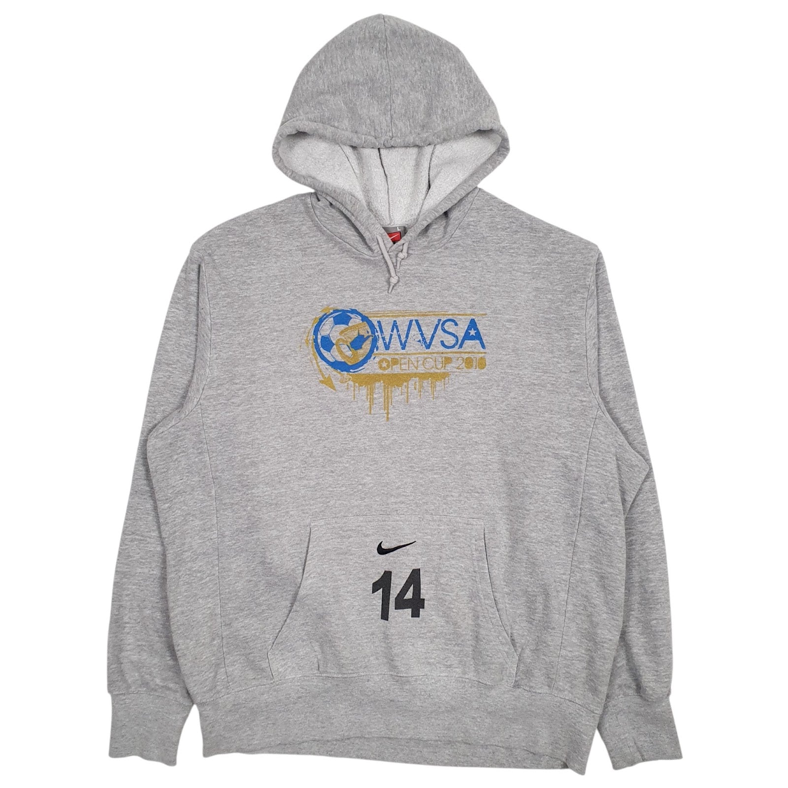 Mens Grey Nike Teams WVSA Open Cup Hoodie Jumper