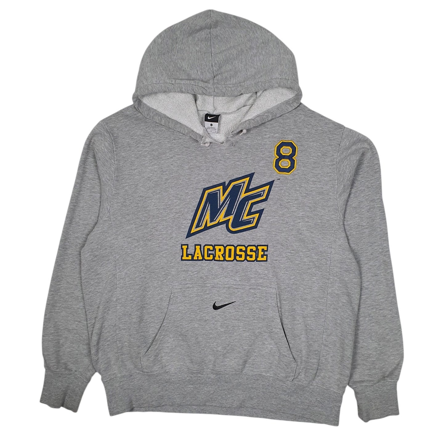 Mens Grey Nike MC Lacrosse Hoodie Jumper