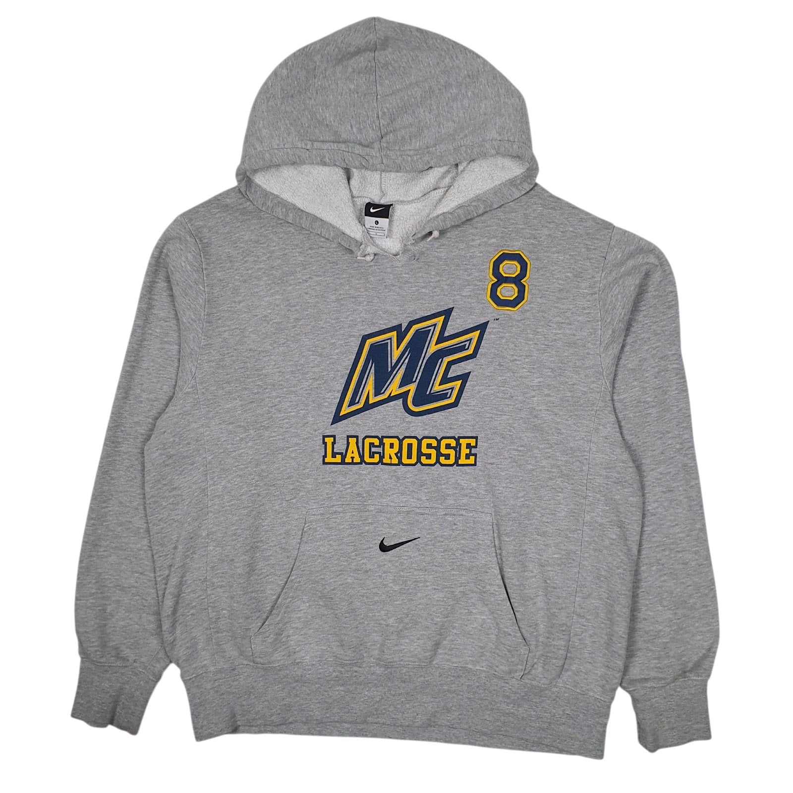 Mens Grey Nike MC Lacrosse Hoodie Jumper