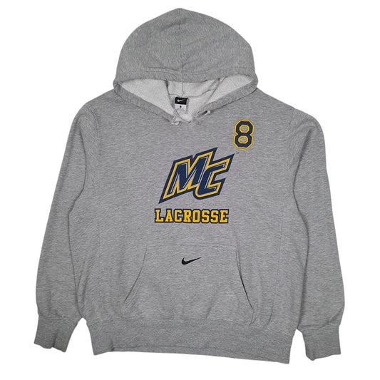 Mens Grey Nike MC Lacrosse Hoodie Jumper