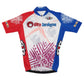 Mens White 3 Face Cycling Jersey Made In Italy Full Zip Jumper