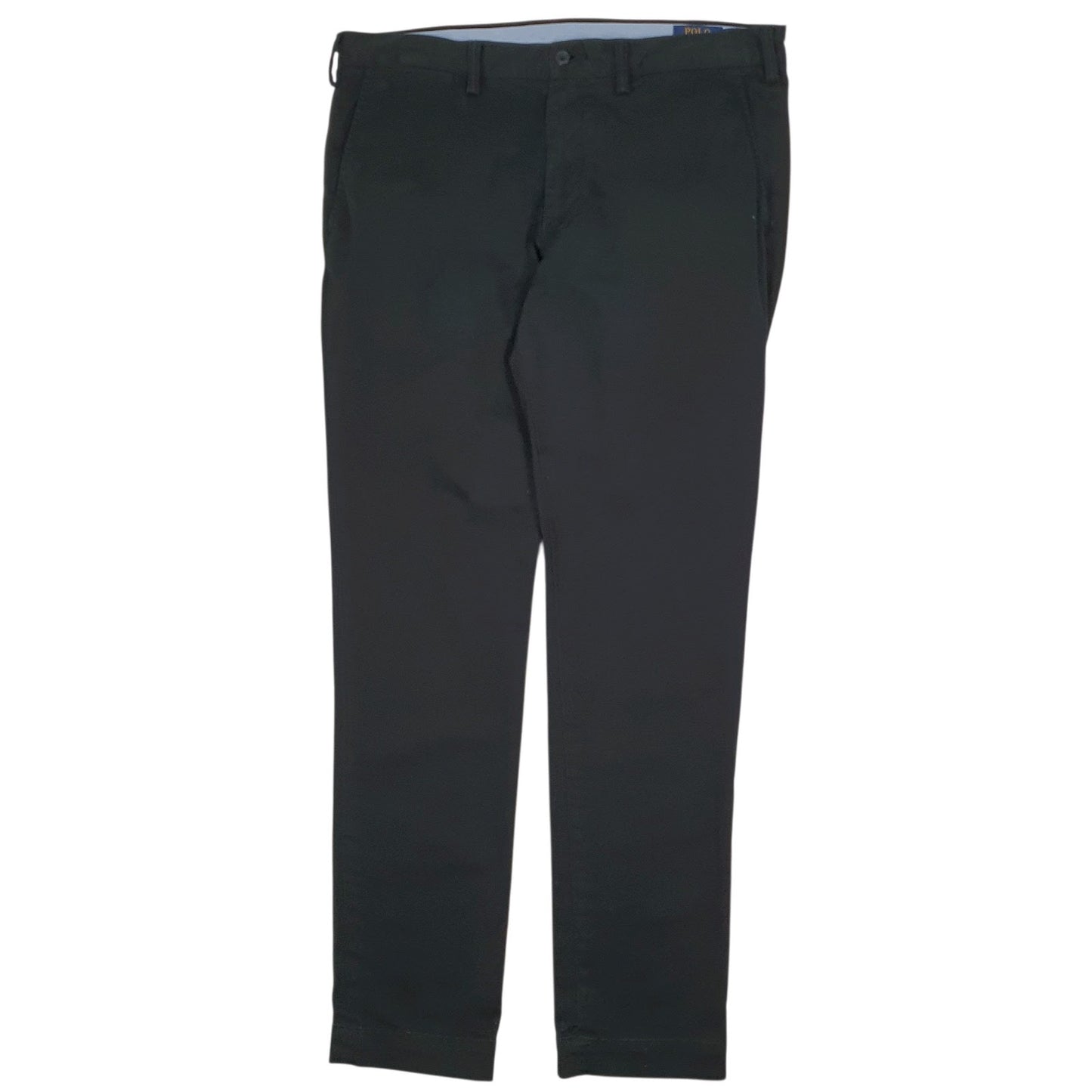 Mens Black Polo Ralph Lauren Stretch Slim Fit Chino Trousers