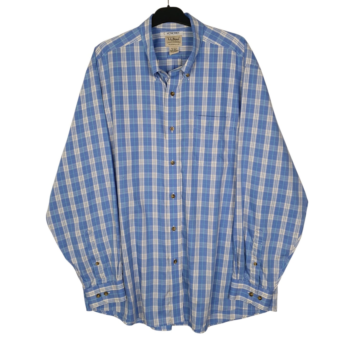 Mens Blue L.L.Bean  Long Sleeve Shirt