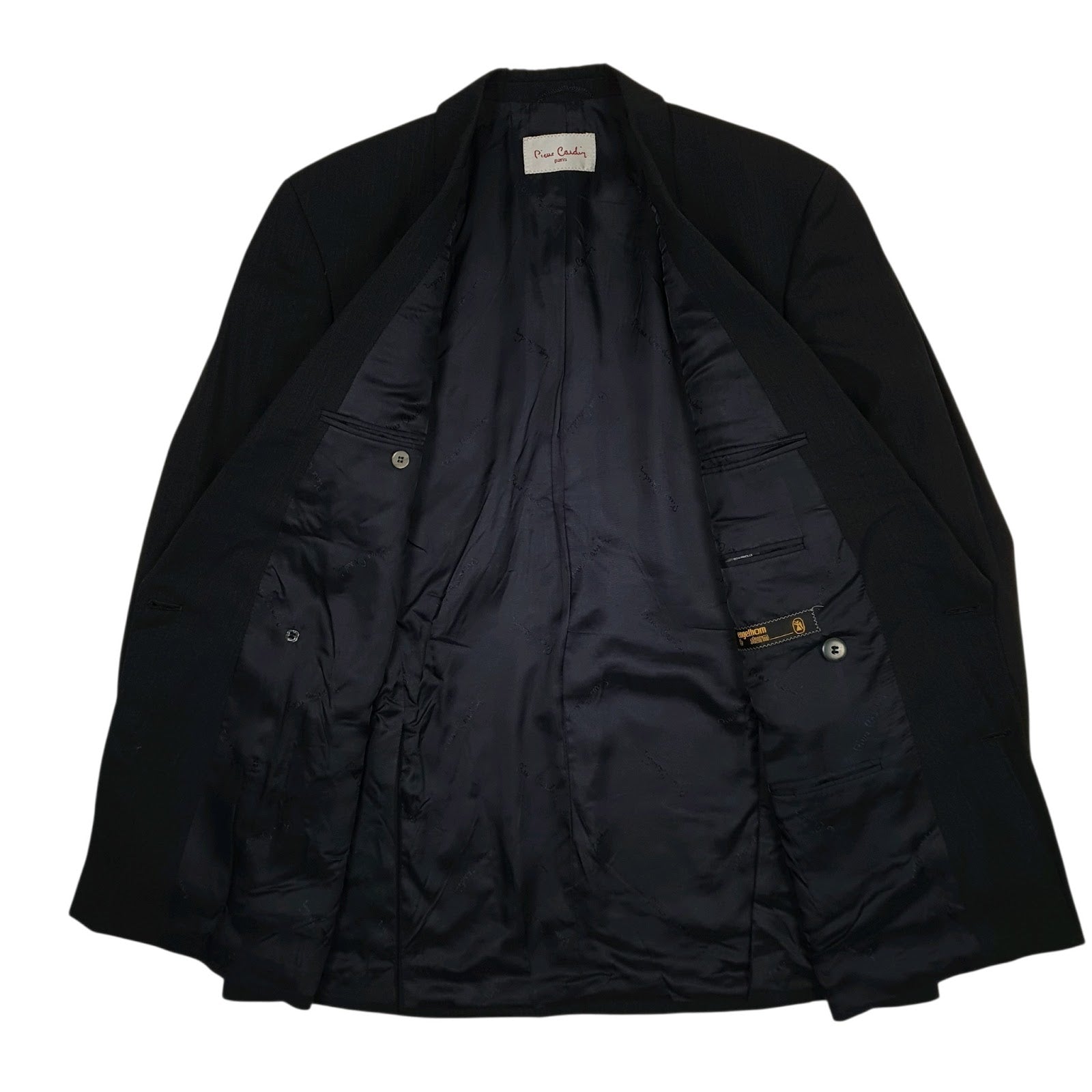 Mens Navy Pierre Cardin Double Breasted  Coat