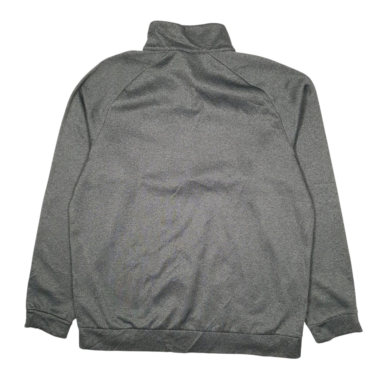 Mens Grey Nike Dri Fit Quarter Zip Jumper