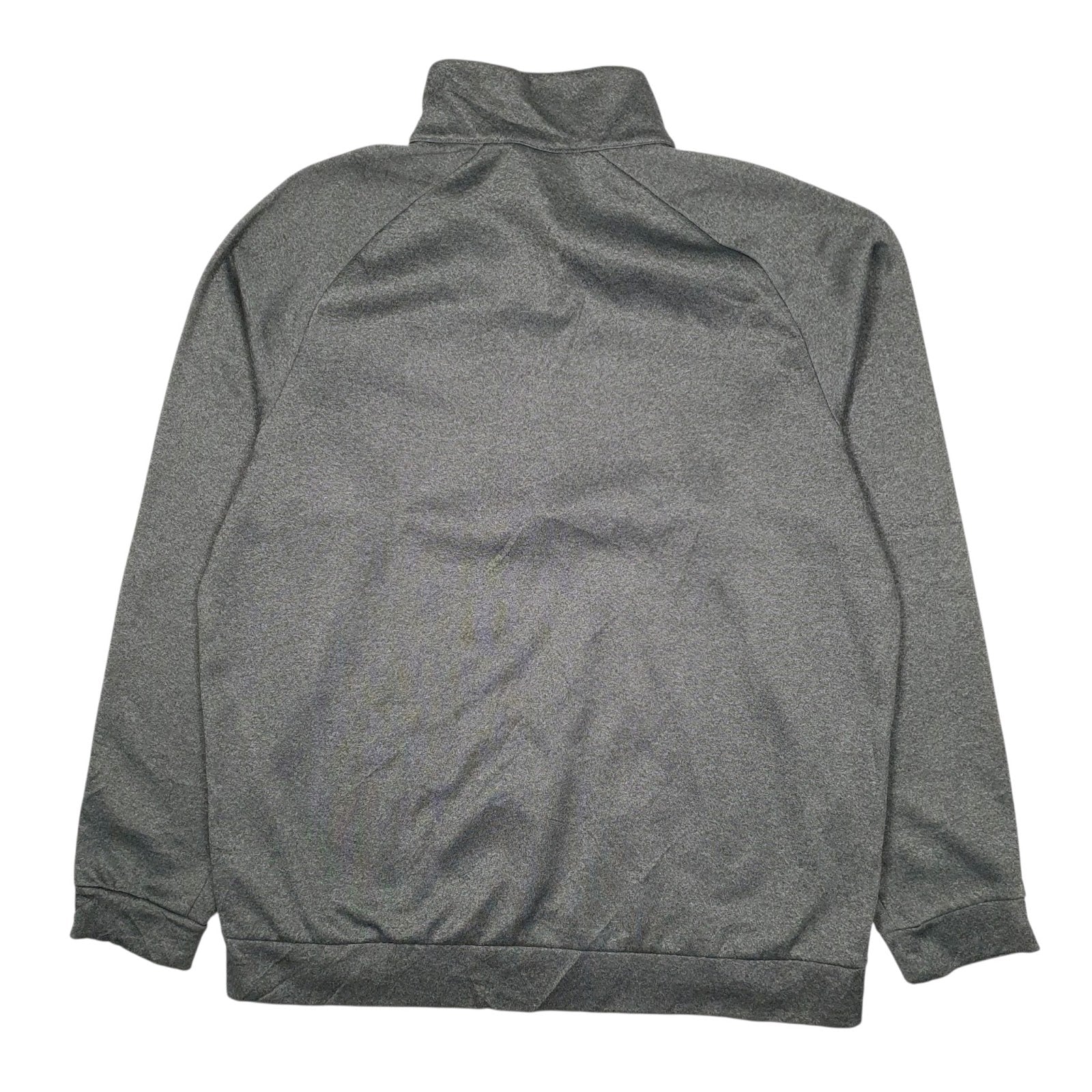 Mens Grey Nike Dri Fit Quarter Zip Jumper