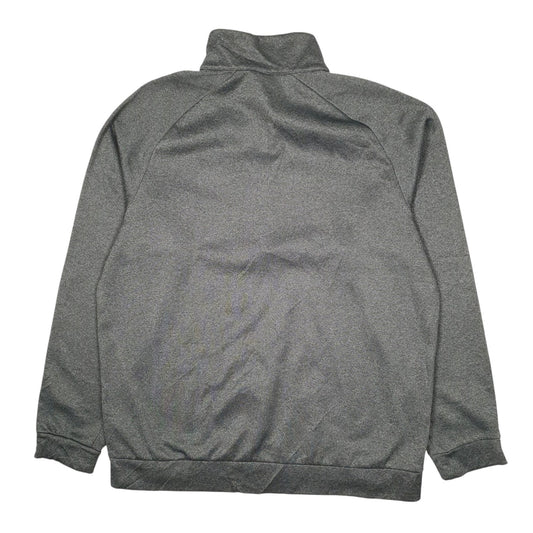 Mens Grey Nike Dri Fit Quarter Zip Jumper